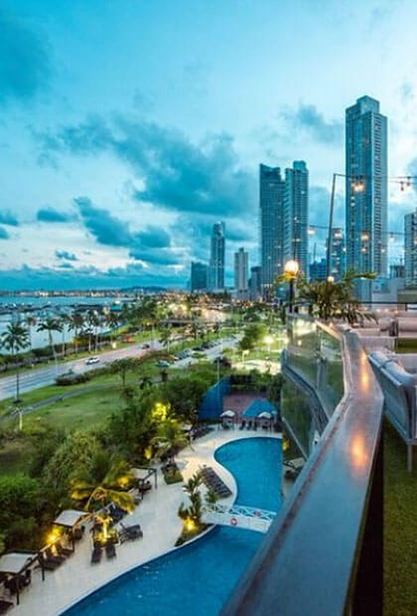 Vista de la Cinta Costera desde el hotel